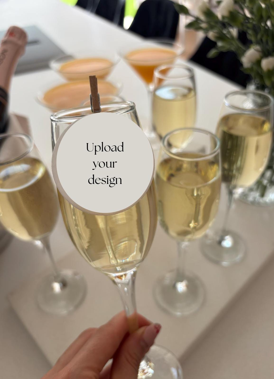 Personalised drink topper | Cocktail toppers | logo | Events | upload design | Corporate | Branded | Premium wafer paper