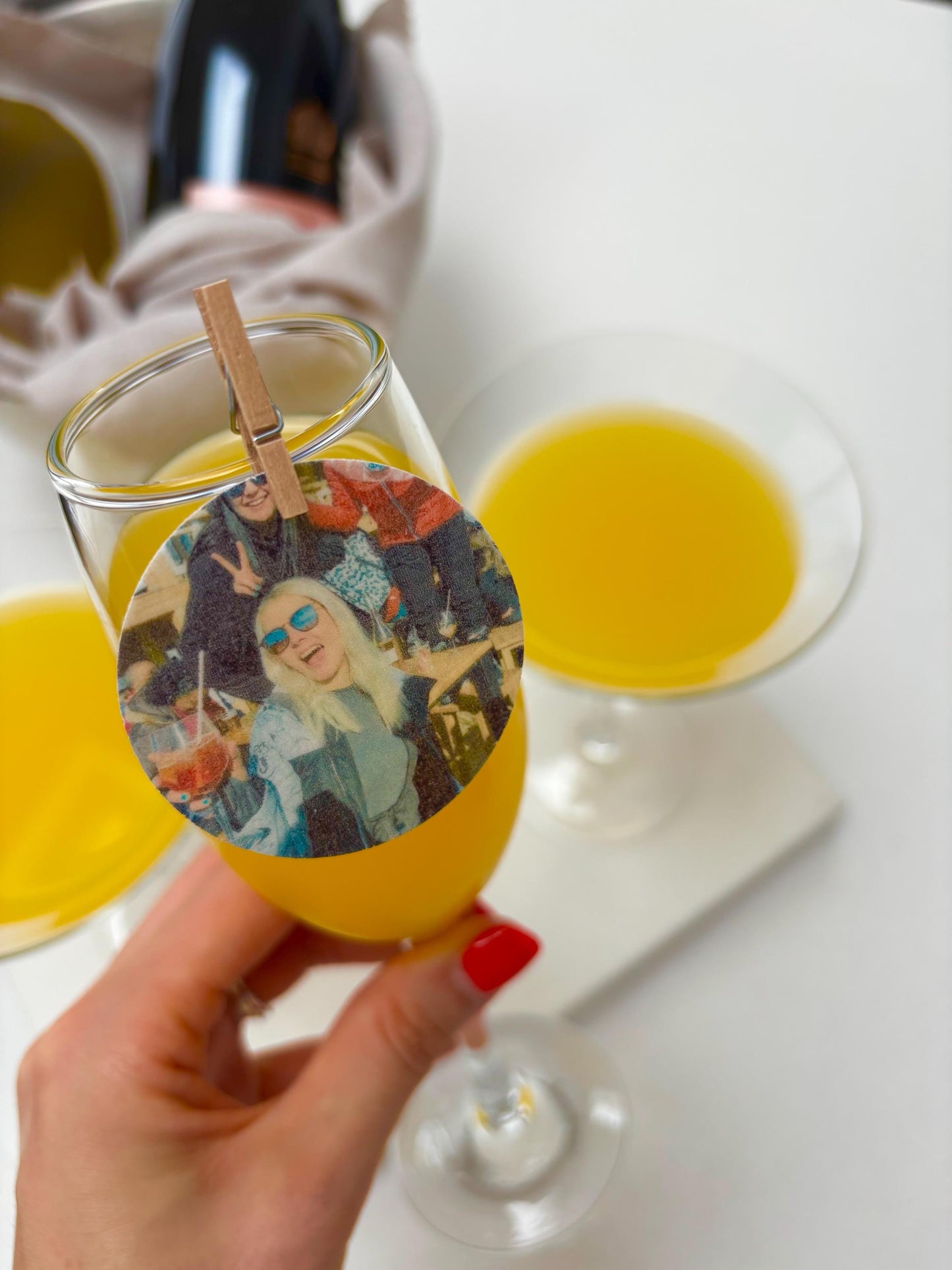 Personalised drink topper | Photo | Polaroid | Cocktail toppers | wedding | Events | Premium wafer paper | Party