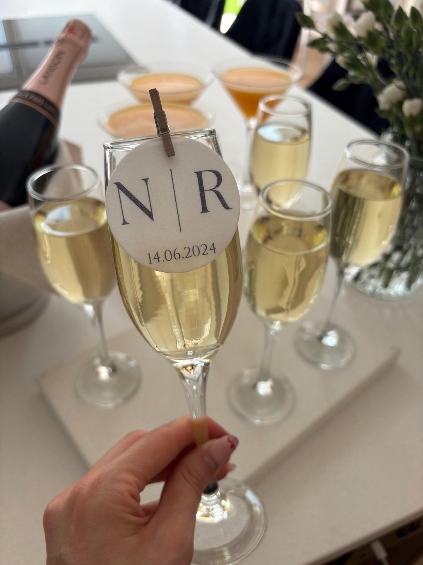 Personalised drink topper | Cocktail toppers | wedding | Events | Premium wafer paper | Party