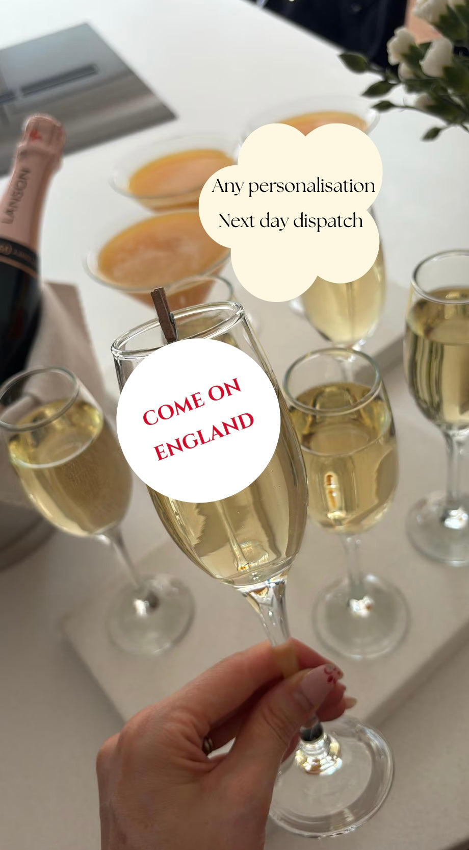 England World Cup drink topper | Cocktail toppers | Events | come on england