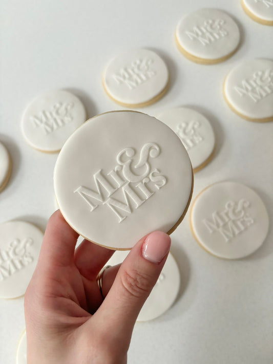 Mr & Mrs Wedding Cookies | Biscuits | Favours |