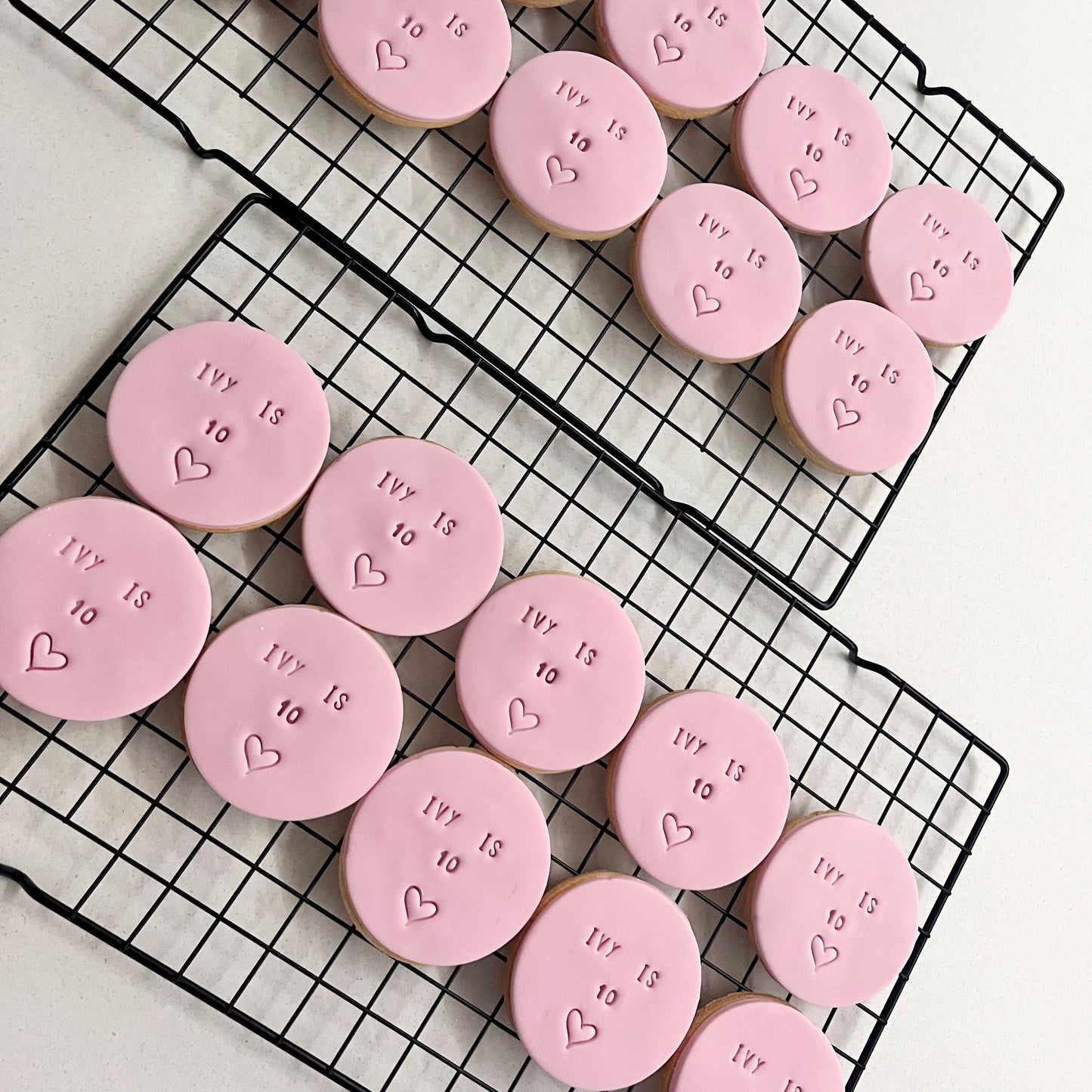 Personalised age biscuits