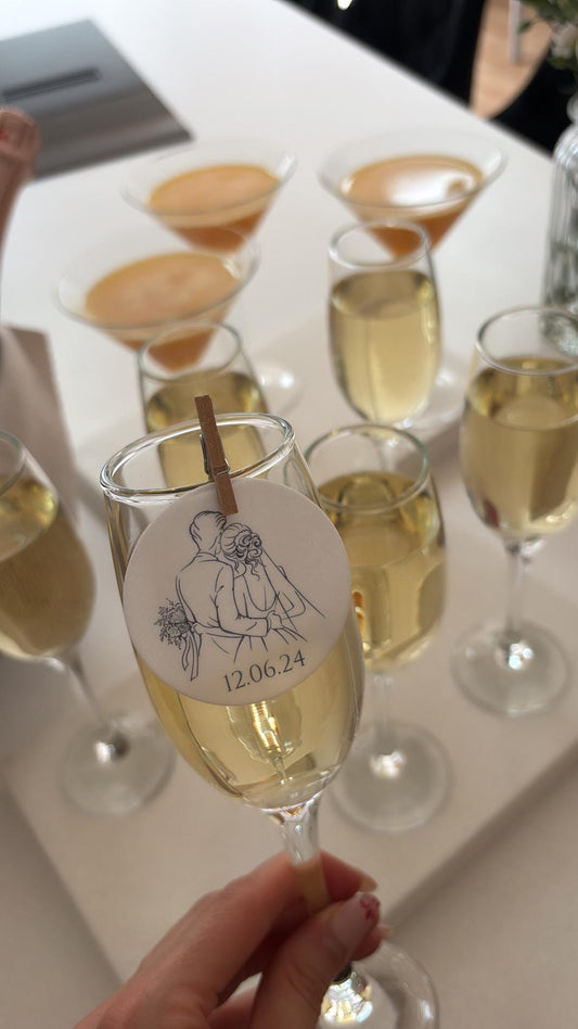 Personalised drink topper | Cocktail toppers | wedding | Events | Premium wafer paper | Party