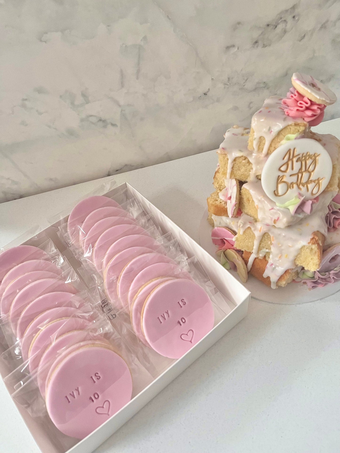 Personalised age biscuits