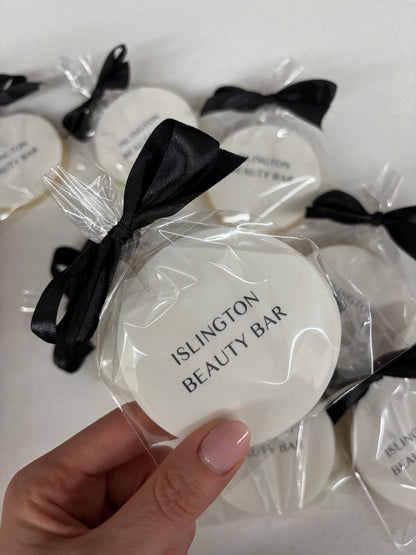 Ribbon tied Company Logo Biscuit | PR | Corporate gift | Corporate Cookies | Business Logo Biscuit | Company gift | Branded Cookie