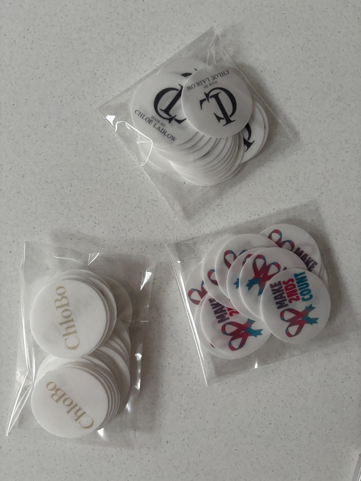 Personalised drink topper | Cocktail toppers | logo | Events | upload design | Corporate | Branded | Premium wafer paper