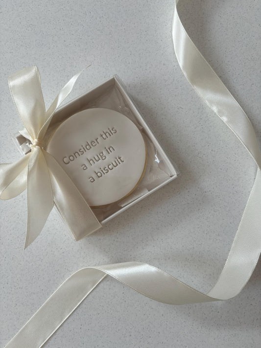 Consider this a hug in a biscuit | Self Care box | Friend gift | Letterbox Biscuits | coffee | Tea