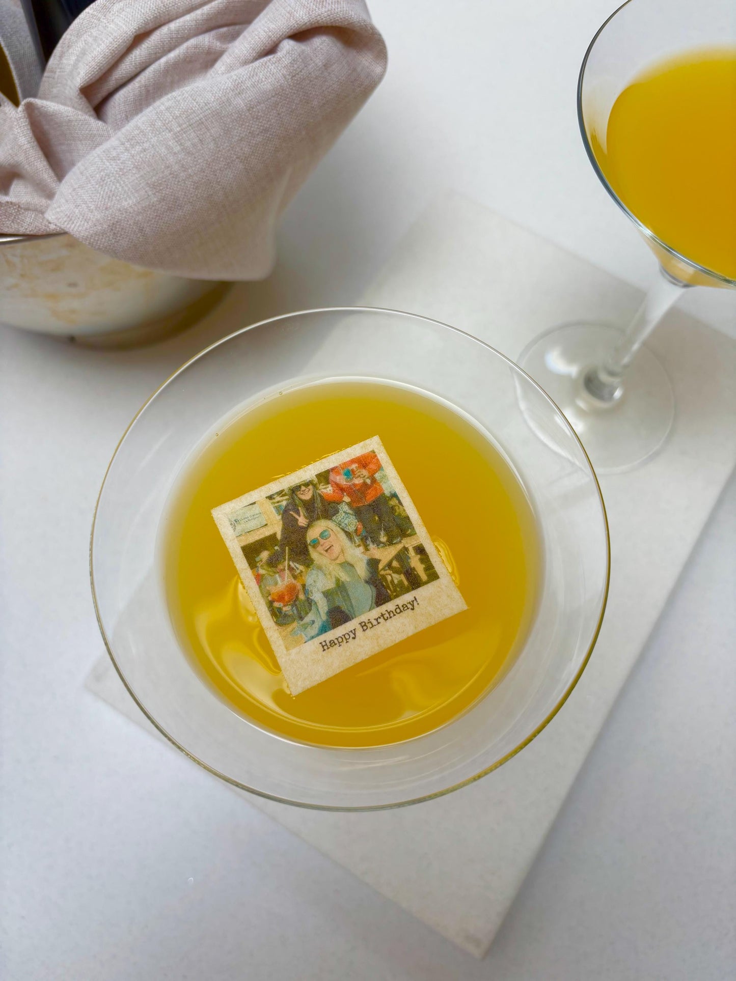 Personalised drink topper | Photo | Polaroid | Cocktail toppers | wedding | Events | Premium wafer paper | Party