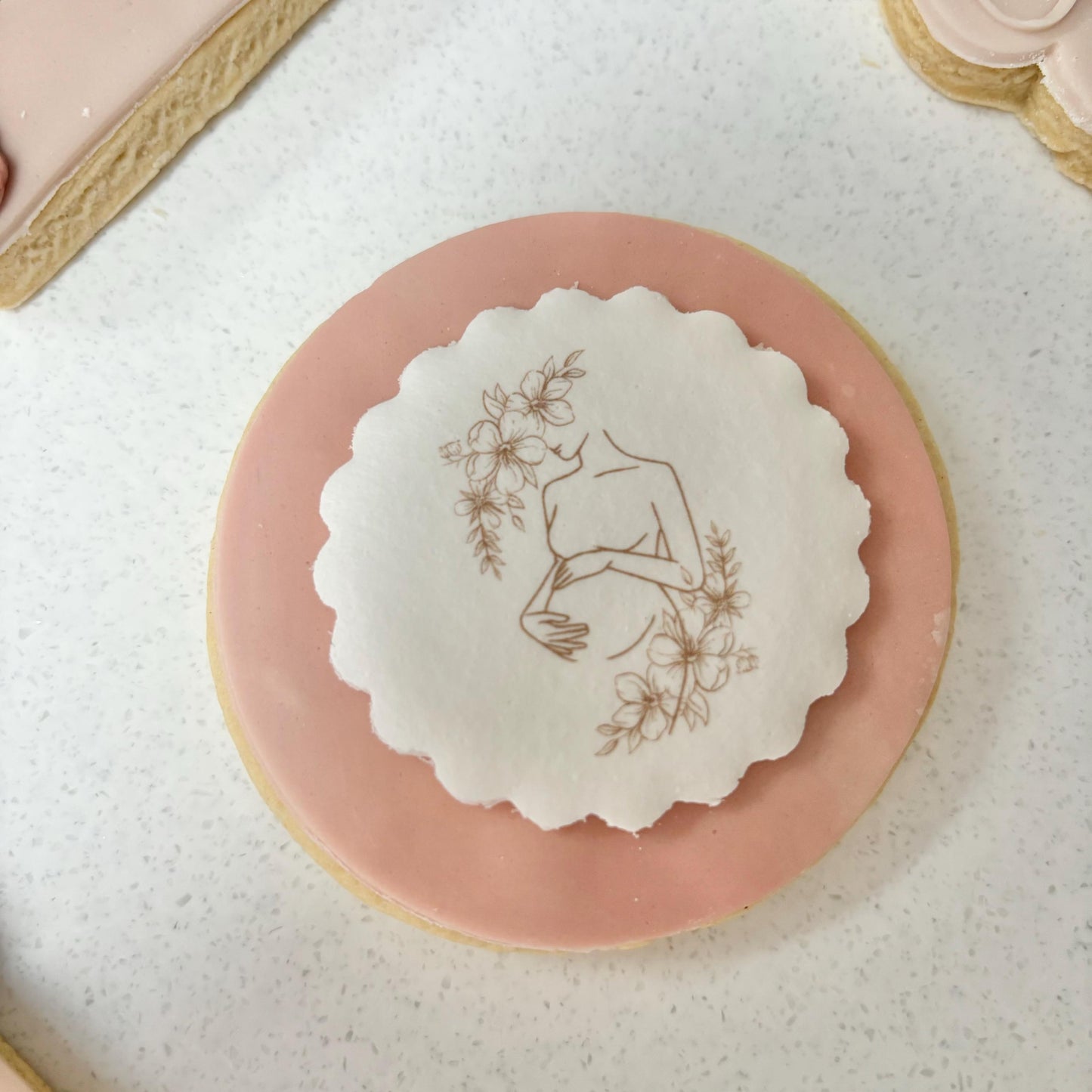 Personalised Baby in bloom Biscuits | Baby Shower | Cookies | Floral