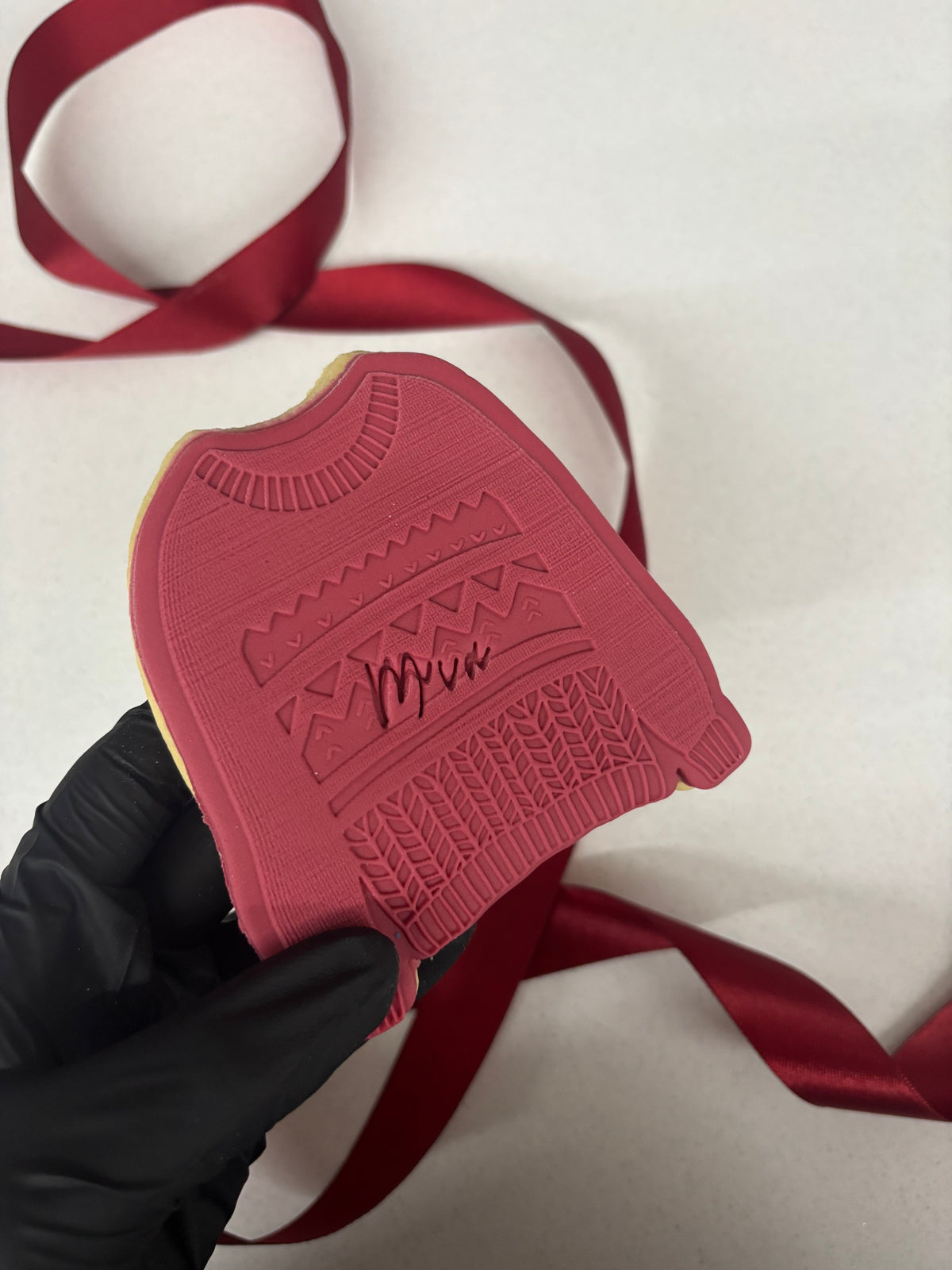 Personalised name Christmas Cookie | Jumper biscuit | Christmas host | place settings | Stocking filler