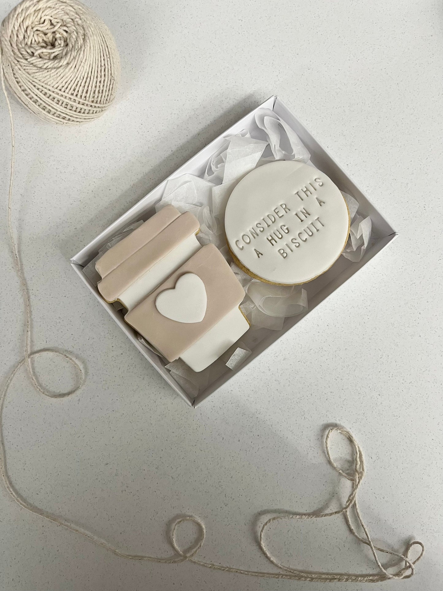 Consider this a hug in a biscuit | Self Care box | Friend gift | Letterbox Biscuits | coffee | Tea