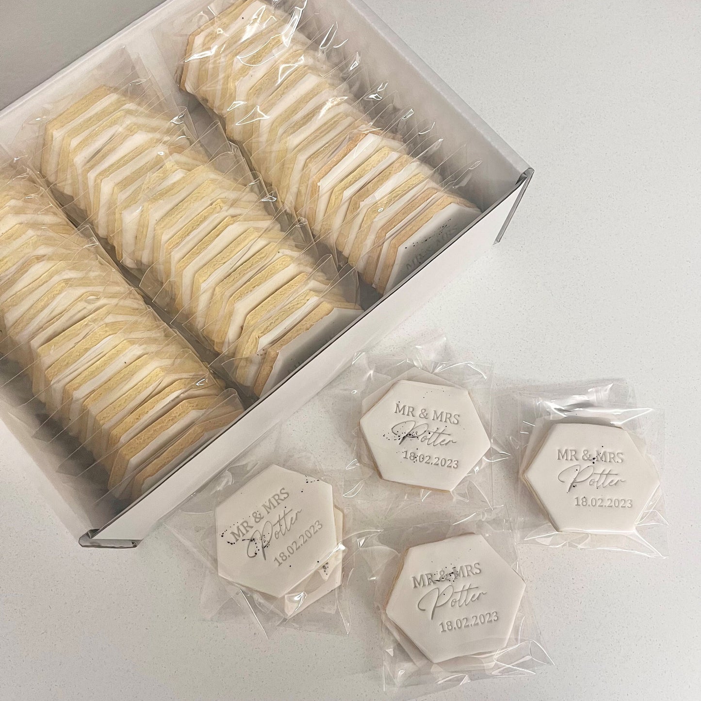 Personalised Wedding Cookies | Biscuits | Favours | MR & MRS