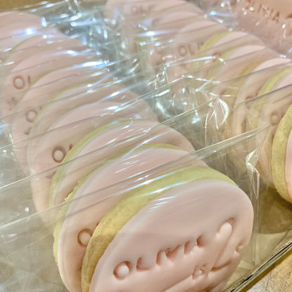2nd Birthday Biscuits, kids biscuits, party favours, personalised