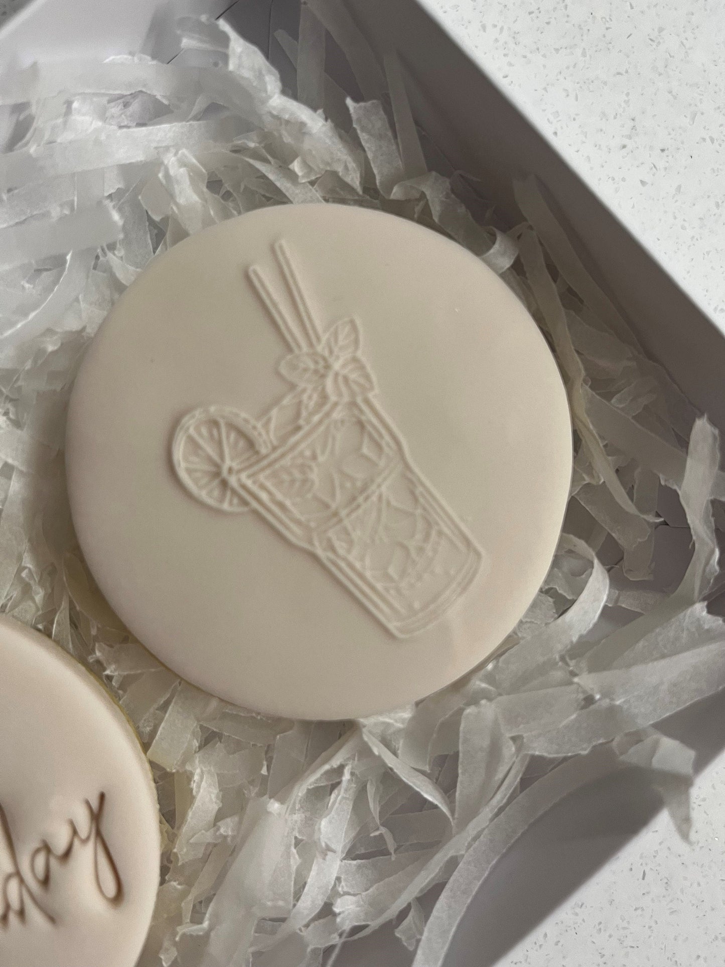 Happy Birthday gift | Birthday Cookies | Cocktails | Birthday Biscuits | Letterbox | Aesthetic nude