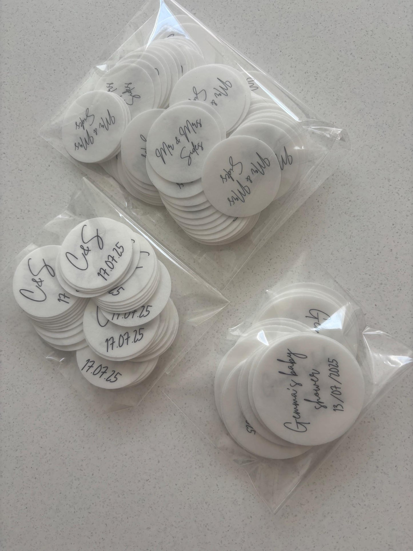 Personalised drink topper | Cocktail toppers | wedding | Events | Premium wafer paper | Party