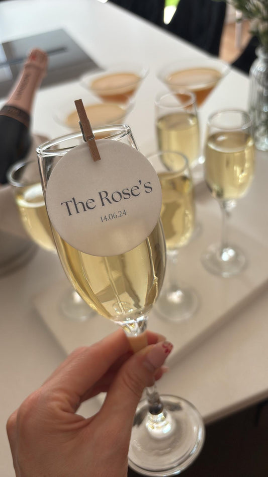 Personalised drink topper | Cocktail toppers | wedding | Events | Premium wafer paper | Party