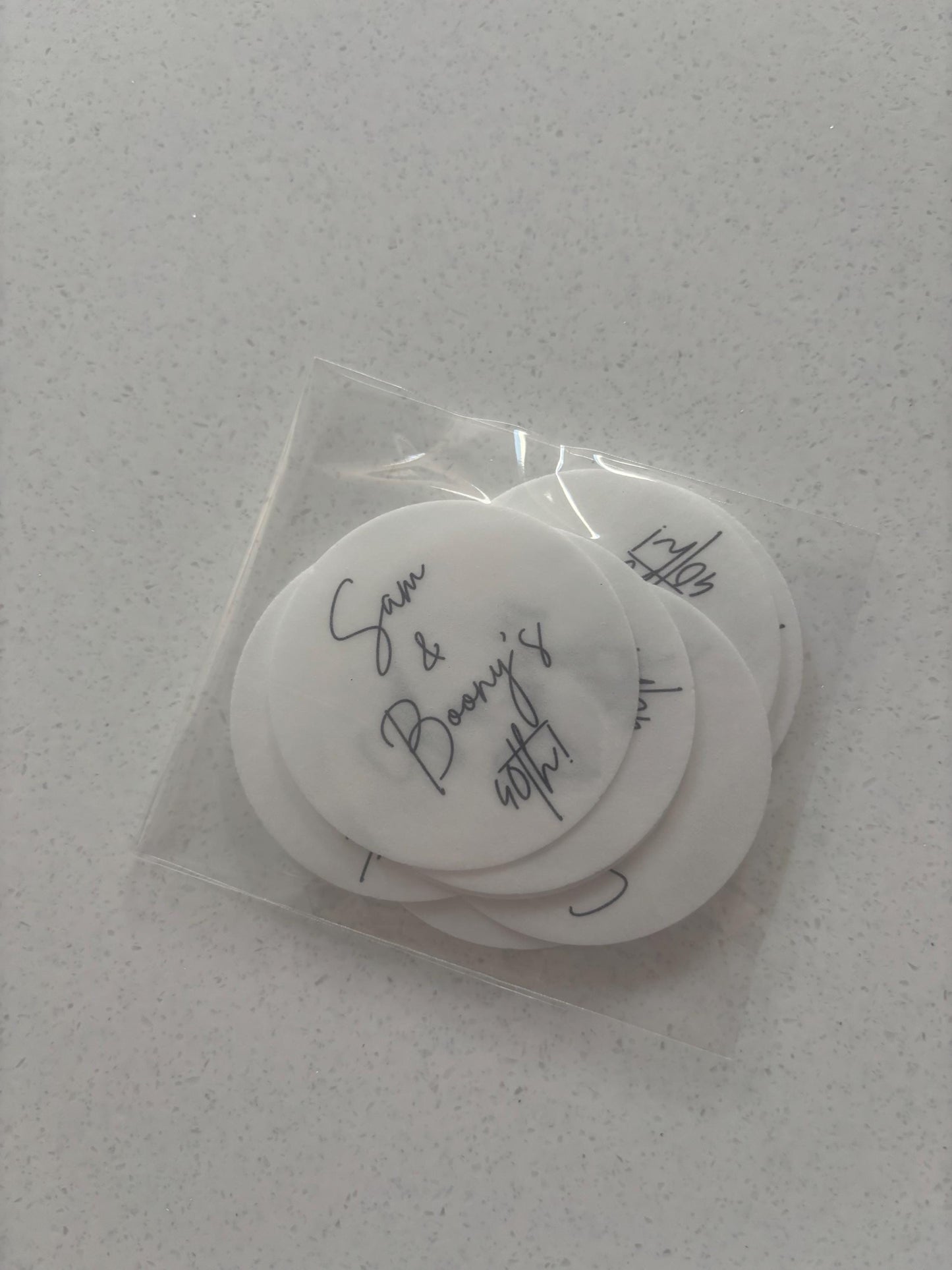 Personalised drink topper | Cocktail toppers | wedding | Events | Premium wafer paper | Party