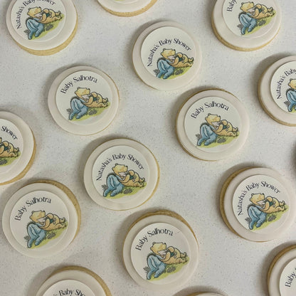 Winnie the pooh Biscuits | Personalised | Baby Shower | Cookies | Favours
