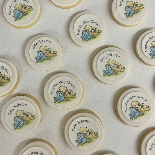 Winnie the pooh Biscuits | Personalised | Baby Shower | Cookies | Favours