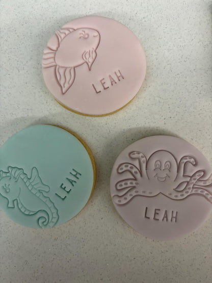 One der the sea | Childrens Biscuits | Party favours | Under the sea theme cookies | Personalised