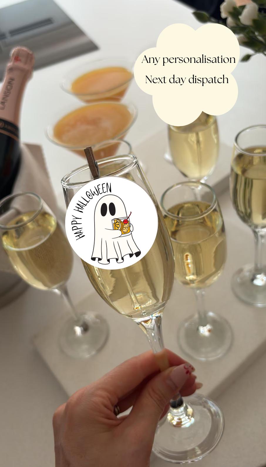 Halloween drink topper | Cocktail toppers | Ghost | Events | Premium wafer paper