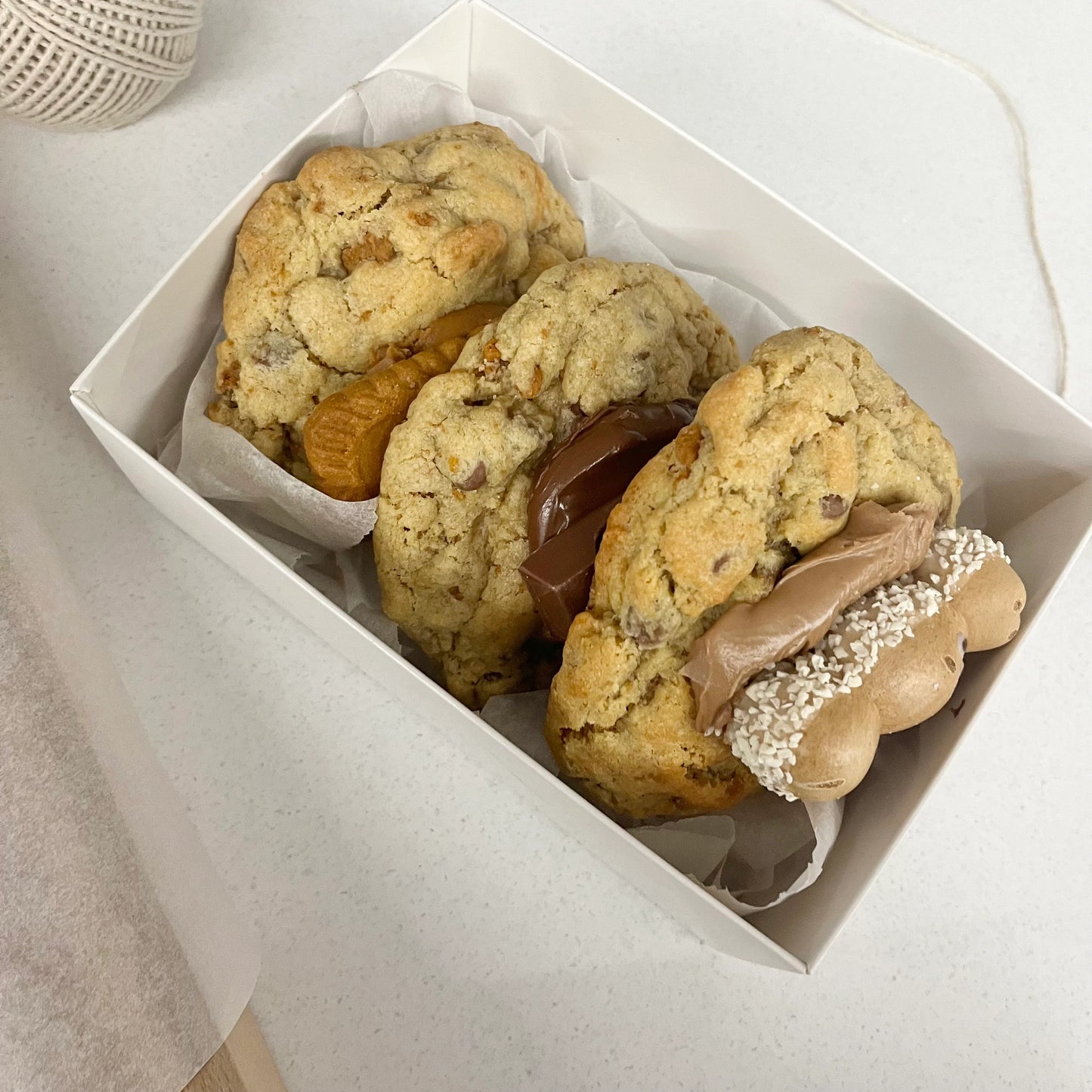 Mix & Match Stuffed Cookies | NYC Cookies | Biscoff | Nutella | Kinder