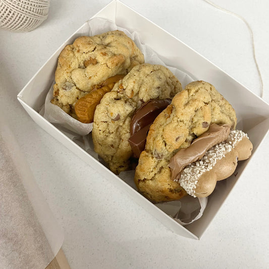 Mix & Match Stuffed Cookies | NYC Cookies | Biscoff | Nutella | Kinder